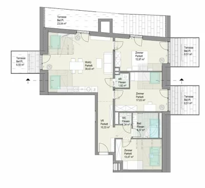 4-Zimmer-Wohnung kaufen in Wien – 105,09 m², € 798.000 – Bild 8 von 8