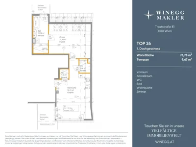 2-Zimmer-Wohnung mieten in Wien – 76,78 m², € 1.934 – Bild 24 von 24