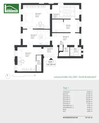 5-Zimmer-Gewerbeimmobilie mieten in Gänserndorf – 167,29 m², € 1.940 – Bild 31 von 31