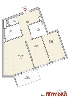 3-Zimmer-Wohnung mieten in Wien – 71,82 m², € 1.399 – Bild 14 von 14