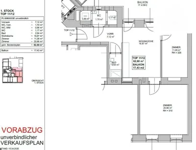 3-Zimmer-Wohnung kaufen in Wien – 63,1 m², € 475.000 – Bild 10 von 11