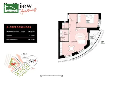 2-Zimmer-Wohnung mieten in Wien – 55,55 m², € 1.349 – Bild 25 von 25