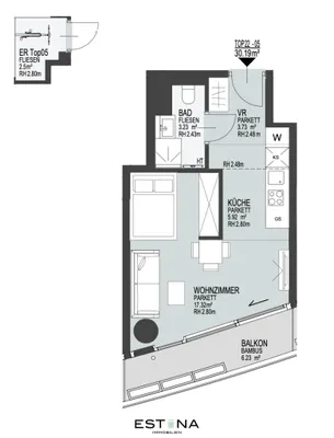 1-Zimmer-Wohnung mieten in Wien – 30,19 m², € 1.200 – Bild 18 von 18