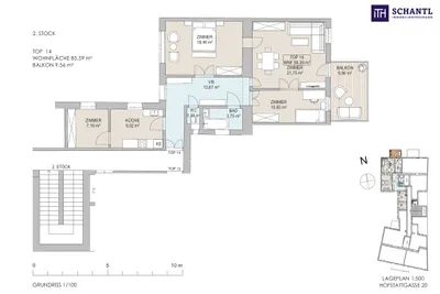3-Zimmer-Wohnung kaufen in Wien – 85,59 m², € 699.000 – Bild 11 von 11