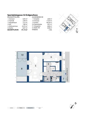 4-Zimmer-Haus mieten in Wiener Neustadt Land – 91,14 m², € 989 – Bild 3 von 4