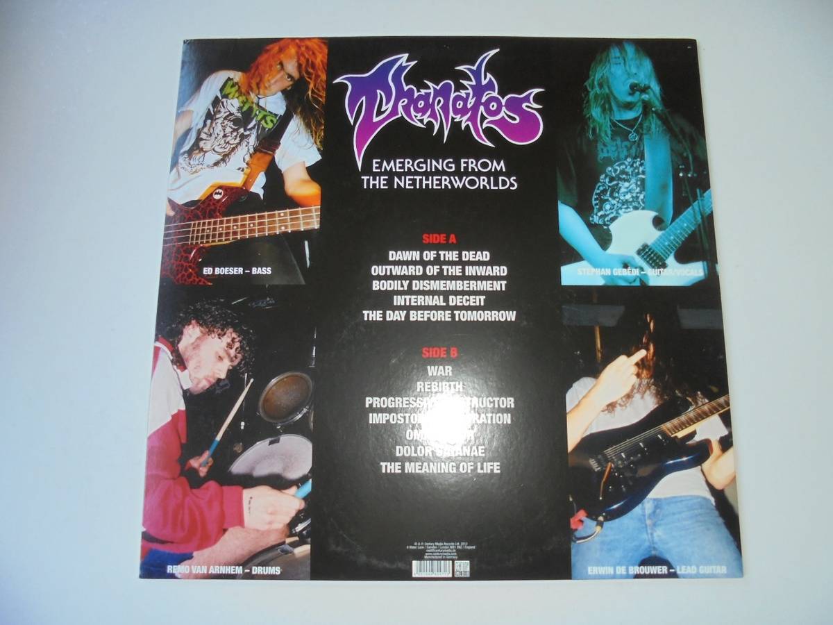 THANATOS - EMERGING FROM THE NETHERWORLDS, € 25,- (3371 Neumarkt