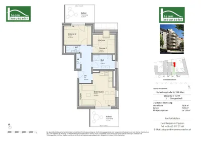 3-Zimmer-Wohnung kaufen in Wien – 58,56 m², € 509.000 – Bild 18 von 18