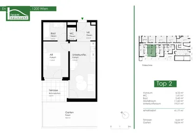 2-Zimmer-Wohnung mieten in Wien – 41,43 m², € 949 – Bild 19 von 19