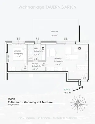 2-Zimmer-Wohnung kaufen in Zell am See – 54,12 m², € 275.780 – Bild 2 von 6