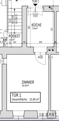 1-Zimmer-Wohnung kaufen in Wien – 31,99 m², € 99.000 – Bild 4 von 5