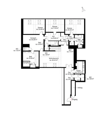 5-Zimmer-Wohnung mieten in Wien – 317 m², € 9.955 – Bild 20 von 21