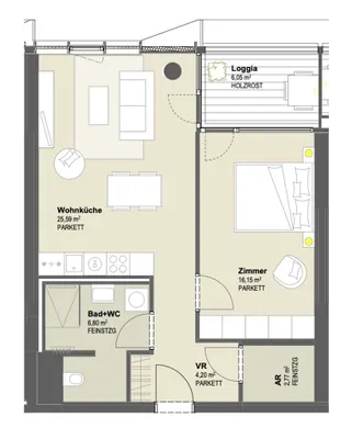 2-Zimmer-Wohnung mieten in Wien – 67 m², € 1.731 – Bild 15 von 15