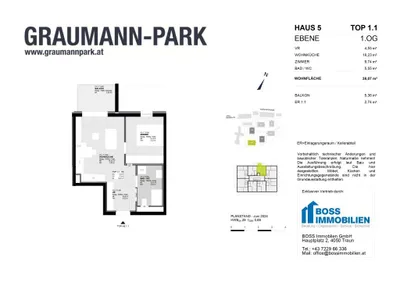 2-Zimmer-Wohnung kaufen in Linz Land – 38,07 m², € 212.600 – Bild 14 von 14