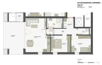 3-Zimmer-Wohnung kaufen in Dornbirn – 71 m², € 533.669 – Bild 2 von 5