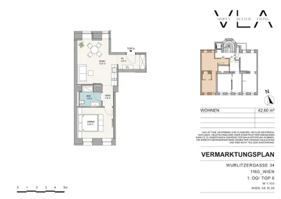 2-Zimmer-Wohnung kaufen in Wien – 43,46 m², € 282.500 – Bild 15 von 15