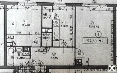 2-Zimmer-Wohnung kaufen in Sankt Pölten Land – 54,83 m², € 110.000 – Bild 11 von 11