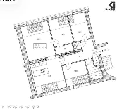 5-Zimmer-Wohnung mieten in Wien – 115 m², € 2.395 – Bild 6 von 6