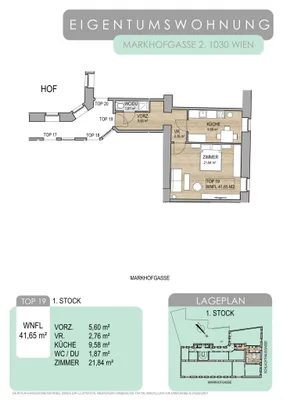 2-Zimmer-Wohnung kaufen in Wien – 41,65 m², € 198.000 – Bild 13 von 13