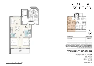 3-Zimmer-Wohnung kaufen in Wien – 51,49 m², € 413.000 – Bild 6 von 6