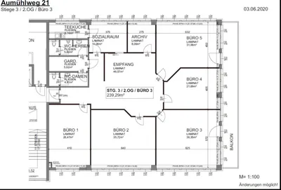 6-Zimmer-Gewerbeimmobilie mieten in Baden – 240 m², € 3.462 – Bild 16 von 16