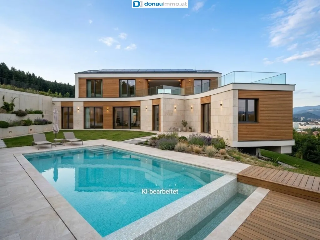 Traumlage, einzigartiges Architektenhaus mit Pool in Teilrohbau zur Fertigstellung in Voitsberg, Voitsberg