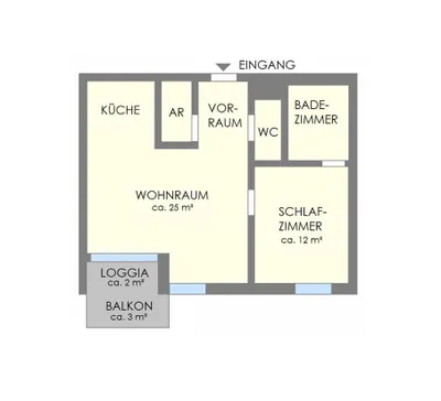 2-Zimmer-Wohnung mieten in Wien – 48,5 m², € 1.100 – Bild 9 von 11