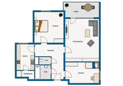 3-Zimmer-Wohnung mieten in Graz – 65 m², € 947 – Bild 10 von 10