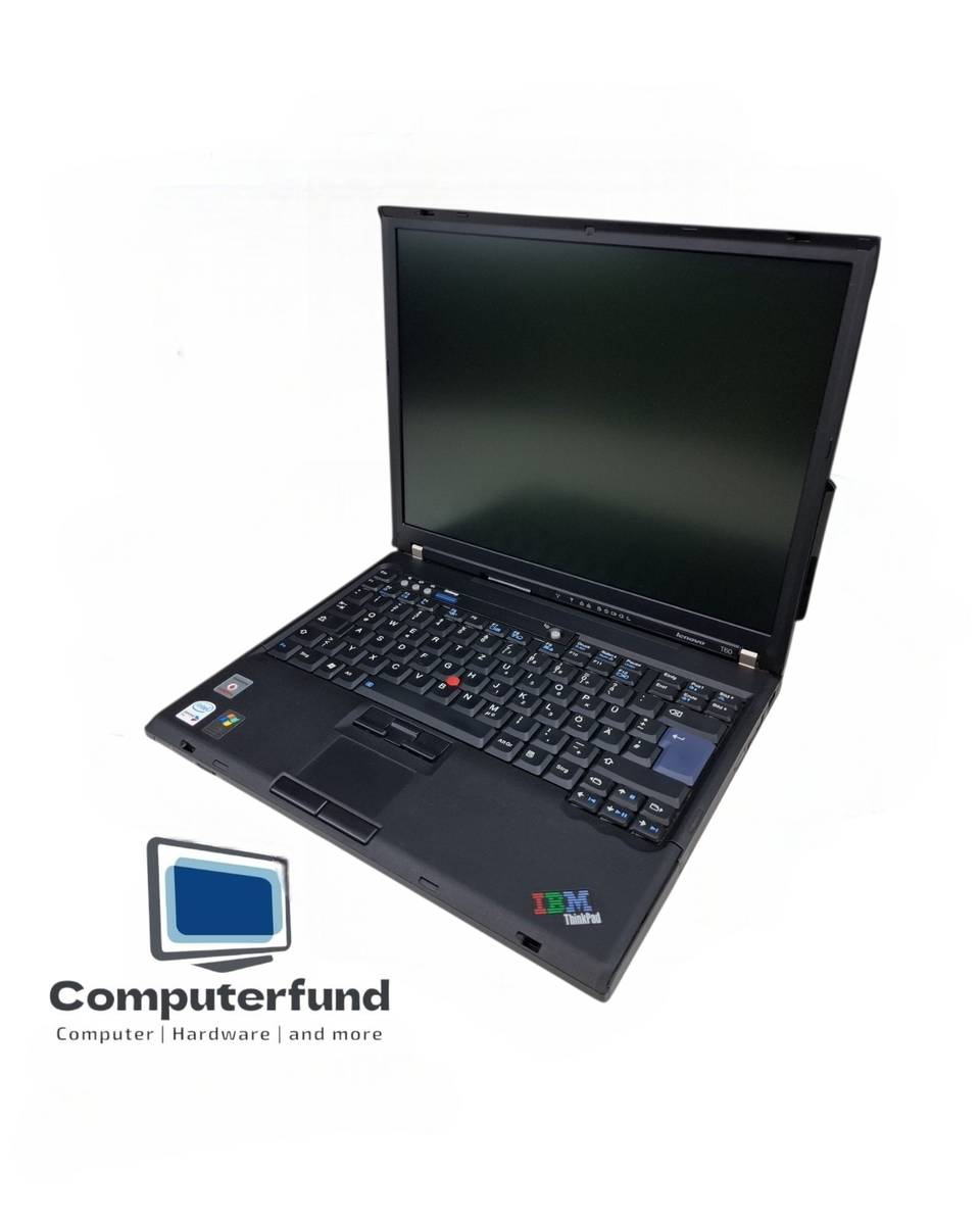 Lenovo ThinkPad T60 Centrino Duo T2300 1 GB 120 GB SSD Win XP Pro Retro Laptop