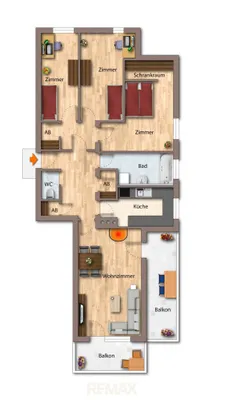 4-Zimmer-Wohnung kaufen in Hallein – 90 m², € 219.000 – Bild 19 von 19