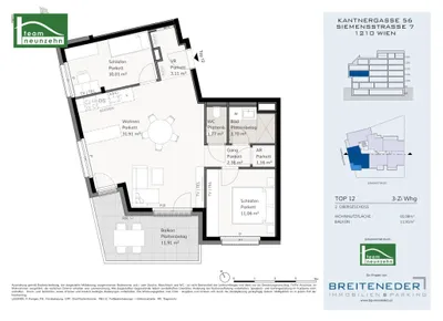 Immobilie kaufen in Wien – 65,08 m², € 389.000 – Bild 14 von 14