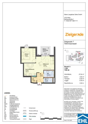 2-Zimmer-Wohnung kaufen in Eisenstadt – 46,73 m², € 225.000 – Bild 13 von 13