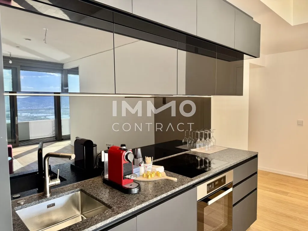 DANUBEFLATS - 30. Etage: Exklusive XXL-2-Zimmer Wohnung. Elevate your Lifestyle - Ansicht 2