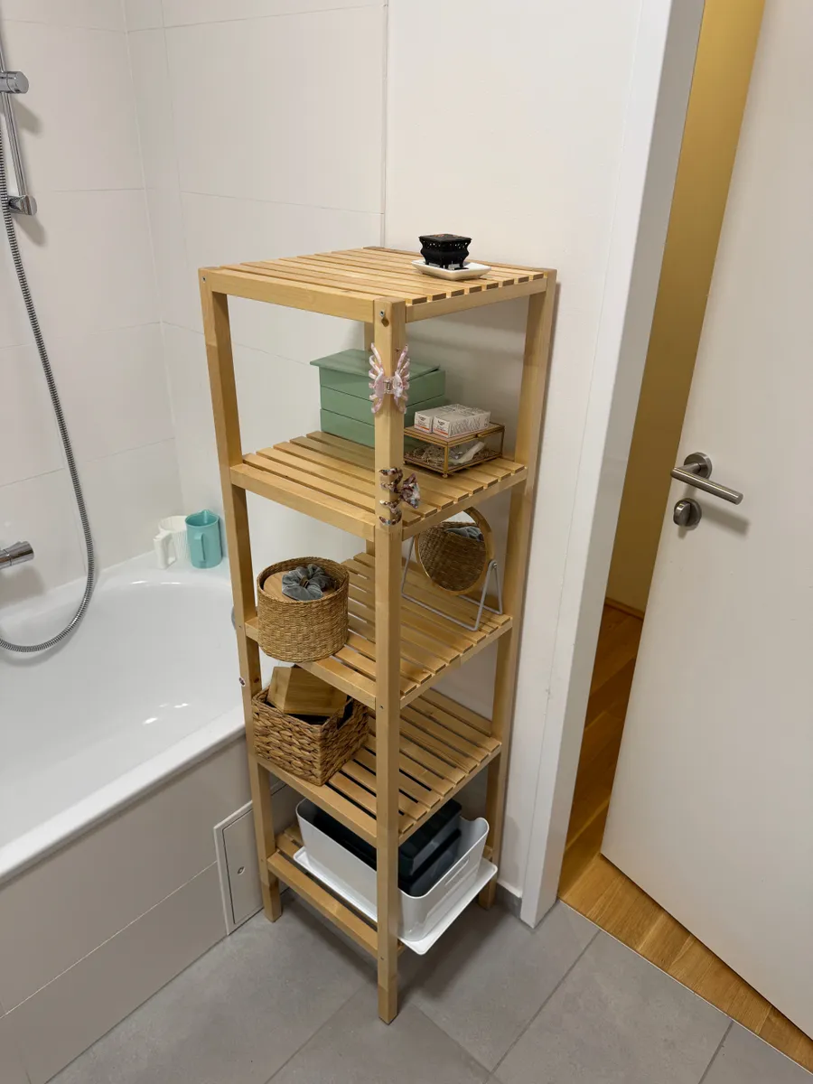 IKEA MOLGER Standregal Holz Badregal Regal Birke Natur 5 Etagen, € 12,- (1030 Wien)