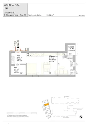 1-Zimmer-Wohnung mieten in Linz – 39,51 m², € 795 – Bild 9 von 23