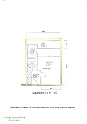 1-Zimmer-Wohnung mieten in Salzburg Stadt – 36 m², € 696 – Bild 10 von 11