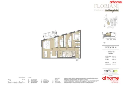 4-Zimmer-Wohnung mieten in Tulln – 100,67 m², € 1.649 – Bild 25 von 25