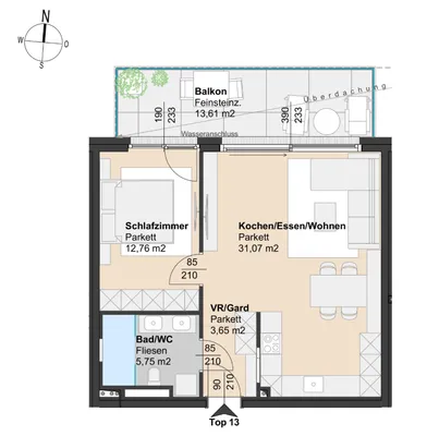 2-Zimmer-Wohnung kaufen in Mödling – 53 m², € 470.000 – Bild 8 von 8