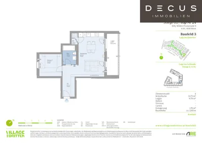2-Zimmer-Wohnung mieten in Wien – 51,75 m², € 1.249 – Bild 5 von 5