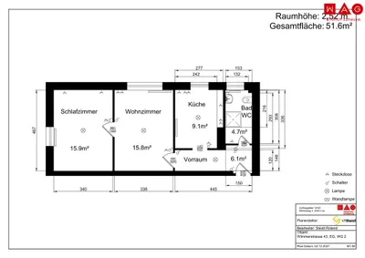 2-Zimmer-Wohnung mieten in Linz – 51,5 m², € 599 – Bild 7 von 7