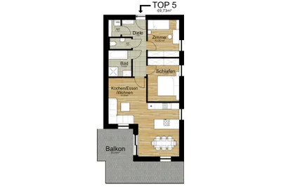4-Zimmer-Wohnung kaufen in Graz – 59 m², € 271.251 – Bild 8 von 12