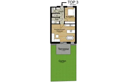 4-Zimmer-Wohnung kaufen in Graz – 59 m², € 271.251 – Bild 6 von 12