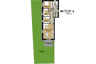 4-Zimmer-Wohnung kaufen in Graz – 59 m², € 271.251 – Bild 7 von 12