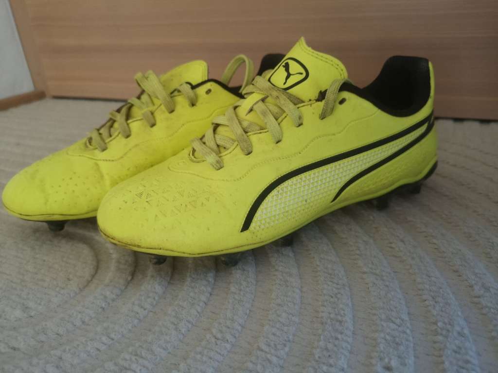 Fussballschuhe Puma King gelb Gr 34