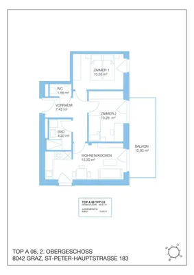 Wohnung mieten in Graz – 49,32 m², € 887 – Bild 15 von 15