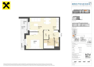 2-Zimmer-Wohnung kaufen in Korneuburg – 45,41 m², € 284.500 – Bild 8 von 8