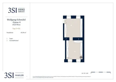 2-Zimmer-Gewerbeimmobilie kaufen in Wien – 44,85 m², € 158.000 – Bild 5 von 5