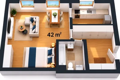 1-Zimmer-Wohnung mieten in Villach – 42 m², € 690 – Bild 3 von 7