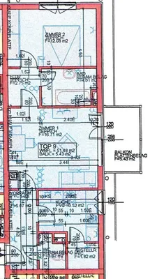 2-Zimmer-Wohnung mieten in Wiener Neustadt Land – 51,46 m², € 448 – Bild 2 von 2