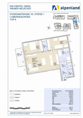3-Zimmer-Wohnung mieten in Wiener Neustadt – 88,22 m², € 1.118 – Bild 7 von 7