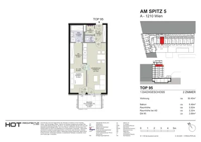 2-Zimmer-Wohnung kaufen in Wien – 50,4 m², € 347.700 – Bild 6 von 6